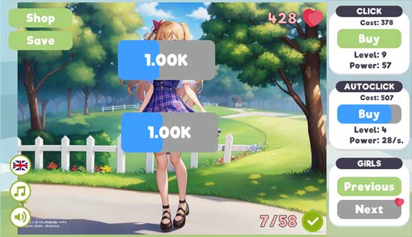 Tăng chỉ số Clicker để nhanh chóng mở khóa nhân vật mới