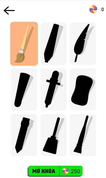 Dùng kẹo thu được để mở khóa bút vẽ.