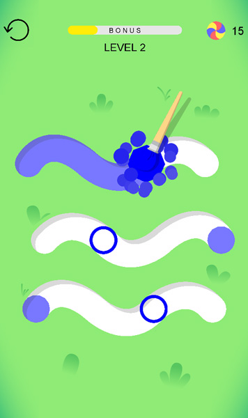 Lấp đầy các bức tranh bằng màu sắc.