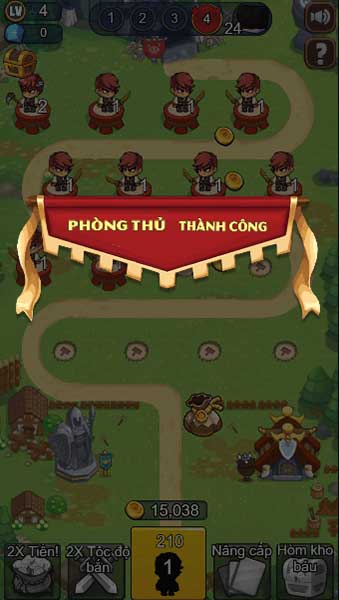 Hoàn thành cấp độ