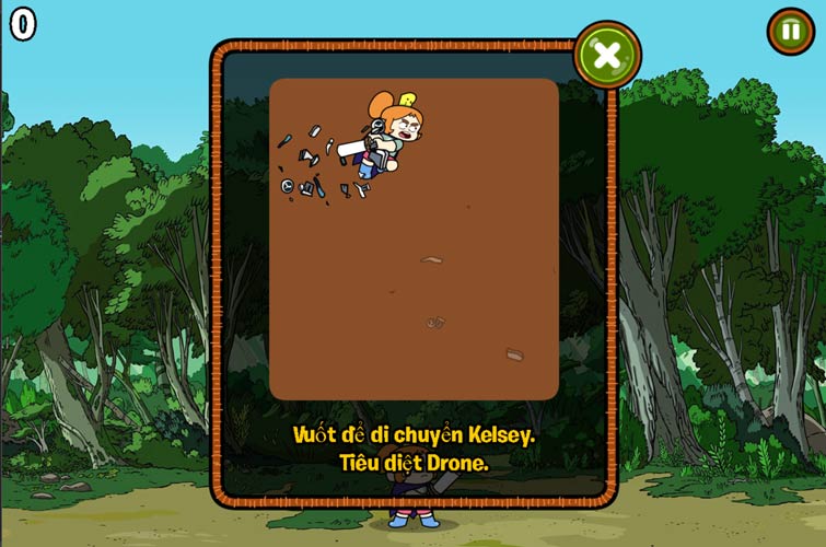 Hãy giúp nhân vật đánh bại toàn bộ Drone bạn nhé.