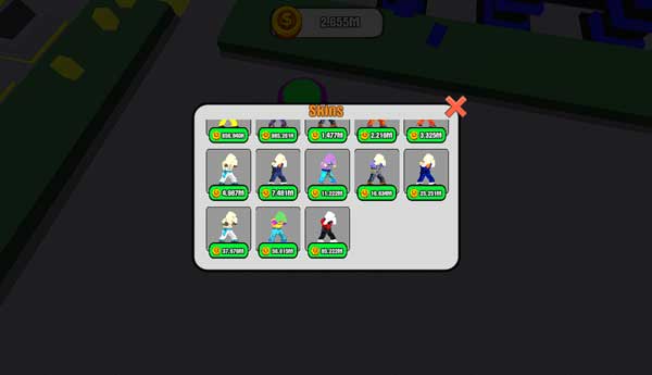 Rất nhiều mẫu Skin nhân vật Obby