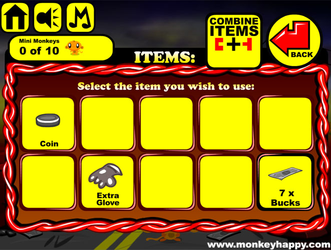 Ghép hoặc sử dụng các vật phẩm.