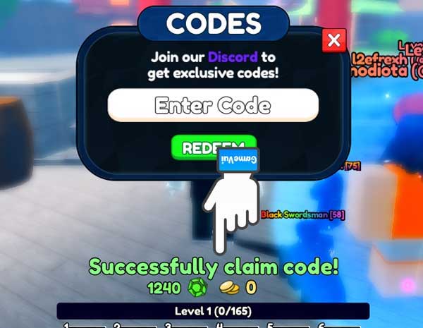 Successfully claim code