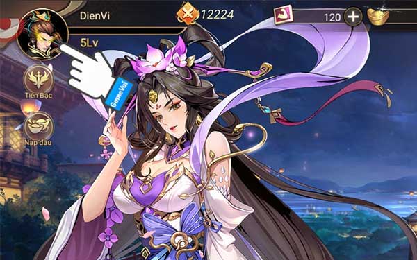 Chạm vào ảnh đại diện