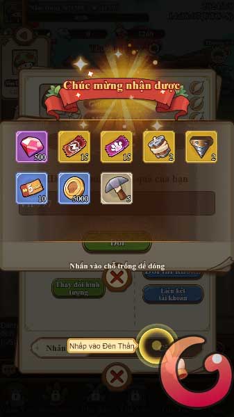 Phần thưởng đổi code