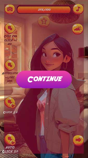 Xem video QC để tăng thêm chỉ số Clicker