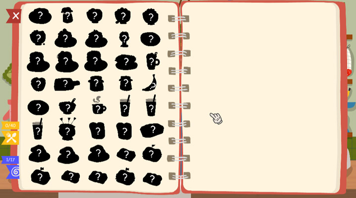 Nhiệm vụ của bạn là tìm ra tất cả món ăn.