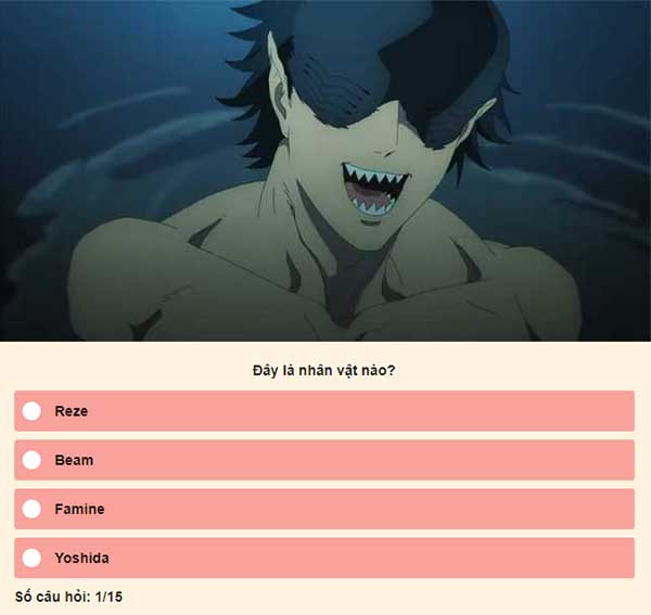 Chọn đáp án đúng