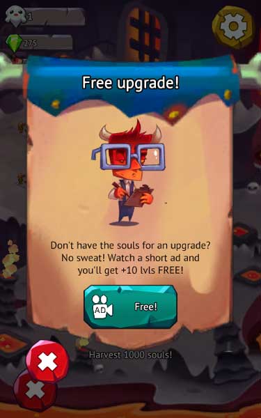 Xem video QC để nâng cấp