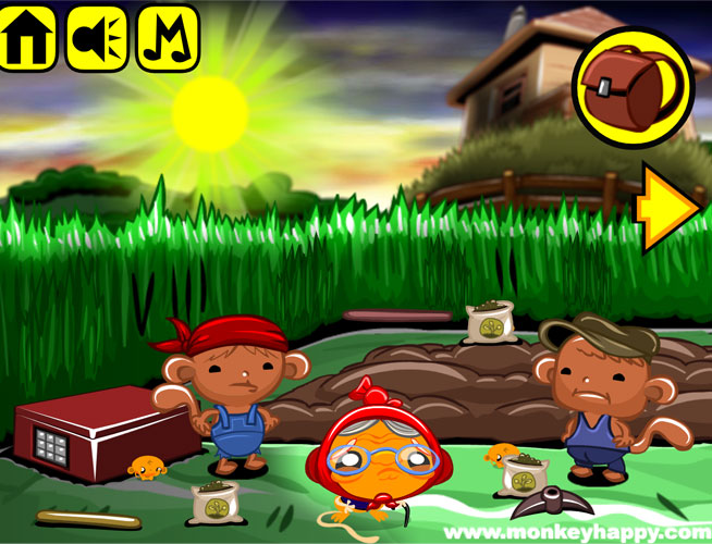 Chơi game Chú khỉ buồn: Khu vườn mùa xuân - GameVui.vn