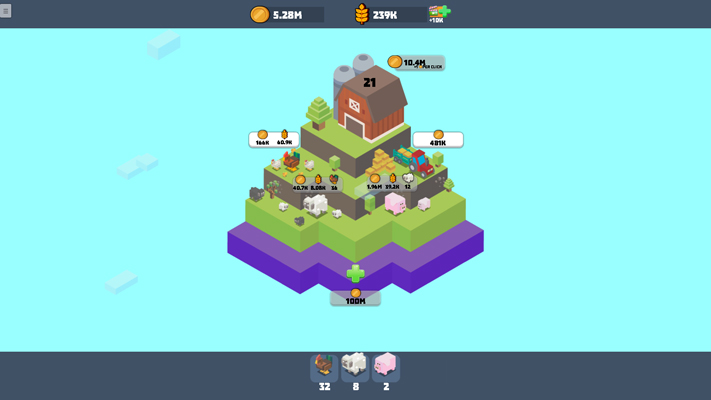 Mở khóa các khu vườn khác trên đảo.