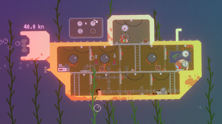 Game có thể chơi được 2 người, hãy thay phiên nhau sửa chữa và điều khiển tàu bạn nhé.