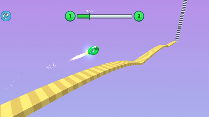 Điều khiển bóng Donut bằng cách thả khí để tạo lực đẩy.