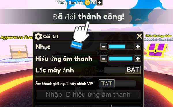Đổi code thành công