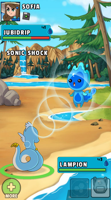 Các hệ nguyên tố sẽ khắc chế nhau, hãy chọn Pokemon phù hợp để chiến đấu.