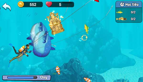 Trong khi đánh bắt hải sản các bạn còn có tỉ lệ nhận được đồ cổ vật có giá trị cao