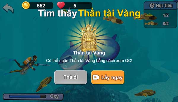 Xem video QC để nhận cổ vật quý hiếm