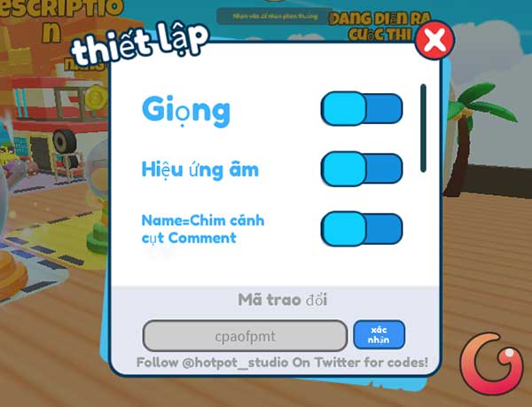 Nhập code