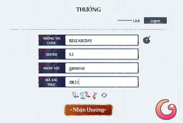 Nhập code
