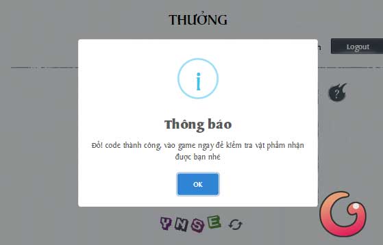 Đổi code thành công