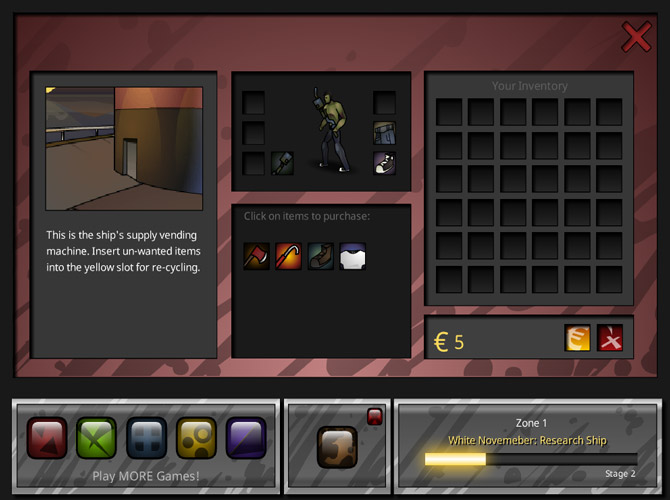 Tìm kiếm các trang bị mới.