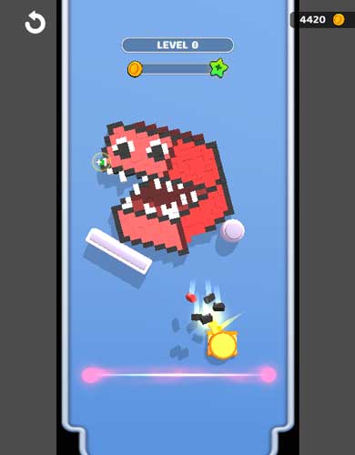 Điều khiển xe tăng và bắn vỡ khối gạch