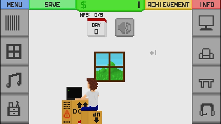 Nhấn vào màn chơi để kiếm tiền.