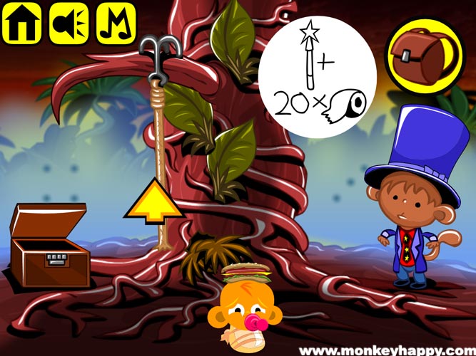 Tìm đồ vật cho chú khỉ buồn.