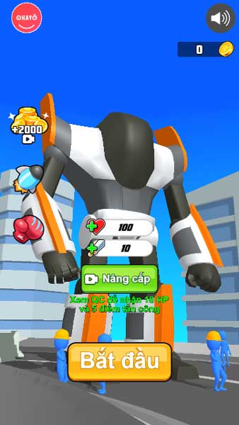 Điều khiển cơ giáp Mecha chiến đấu với quái vật