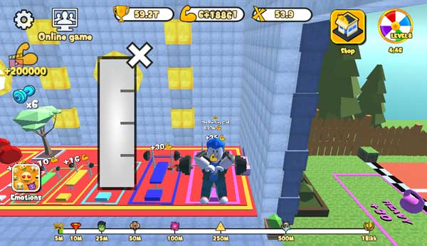 Giúp Obby thực hiện các bài tập nâng tạ