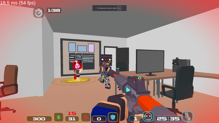Chơi game Counter Strike: Minecraft - GameVui.vn