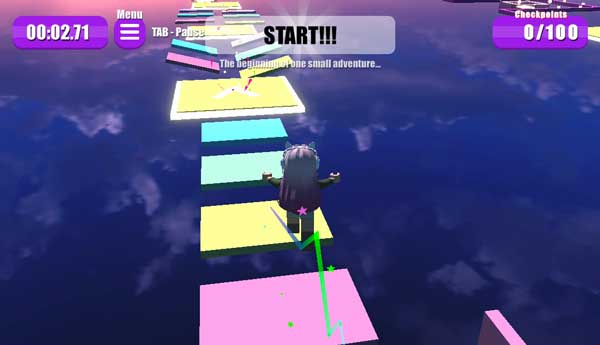 Điều khiển nhân vật Obby Parkour