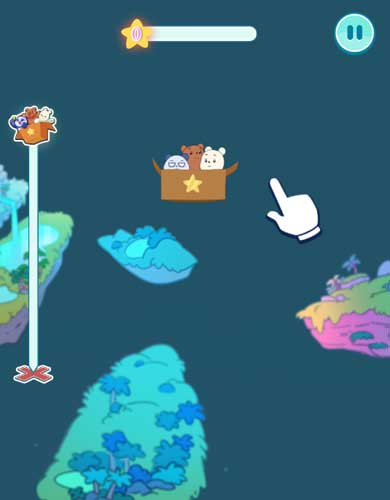 Sau đó thử thách tập bay để thu thập vật phẩm