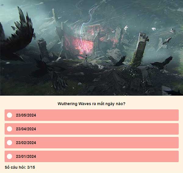 Chọn đáp án đúng