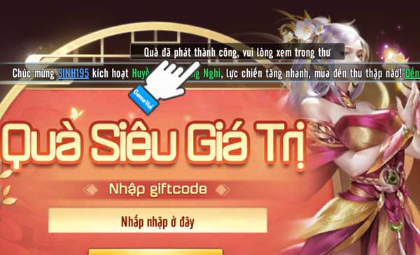 Đổi code thành công