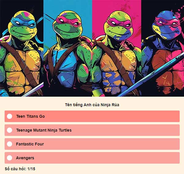 Chọn đáp án đúng