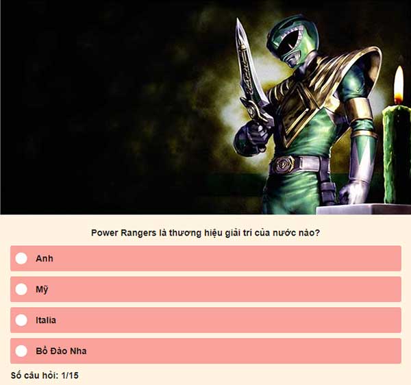 Chọn đáp án đúng