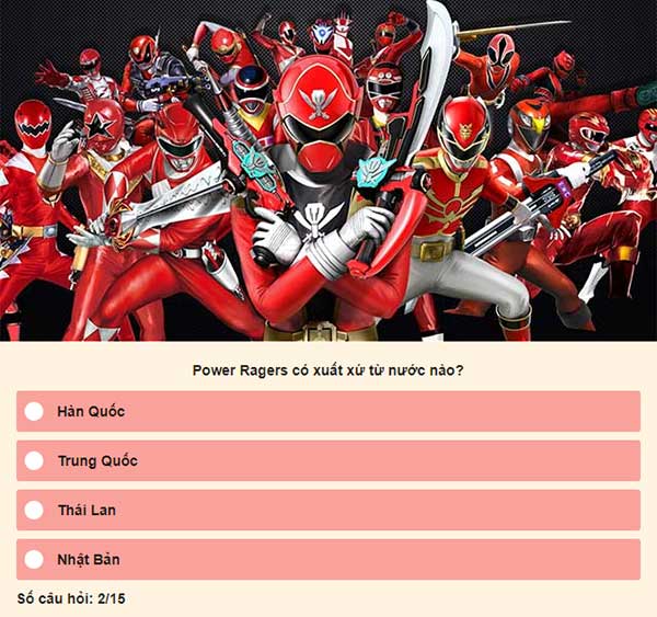 Chọn đáp án đúng