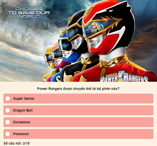 Chọn đáp án đúng