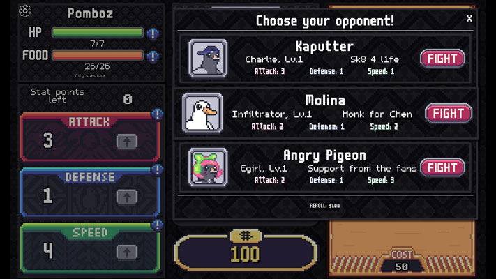 Lựa chọn các đối thủ vừa sức của bạn.