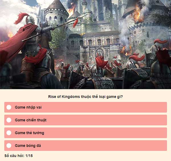 Cùng tham gia và chứng minh bạn là một người hâm mộ thực thụ của Rise of Kingdoms.