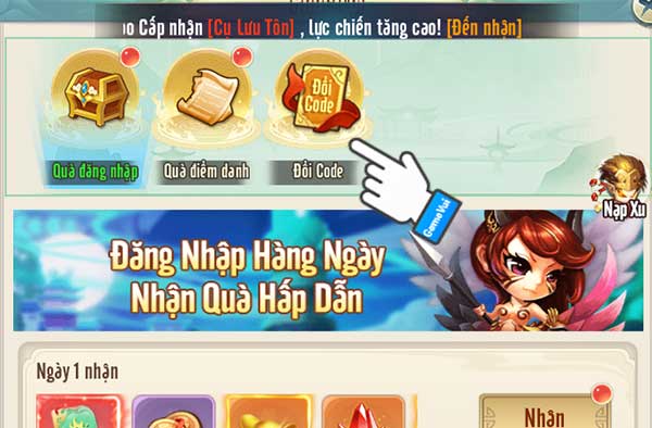 Chọn Đổi code