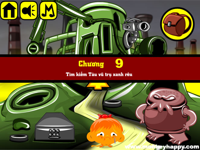 Chơi game Chú khỉ buồn: Tàu vũ trụ xanh rêu - GameVui.vn