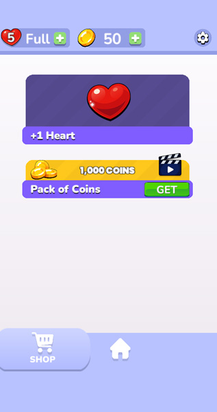 Mua những vật phẩm hỗ trợ, giúp bạn có những lợi thế trong màn chơi.