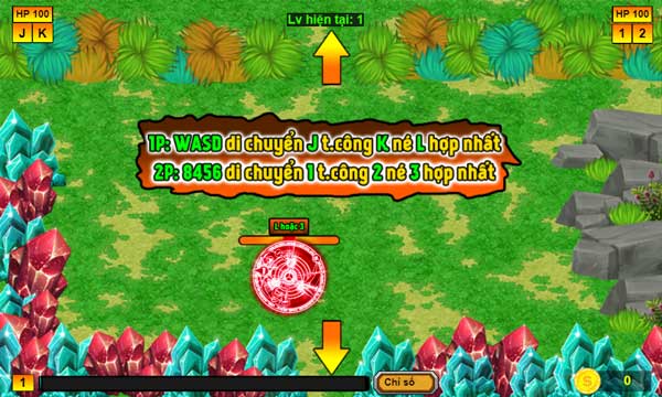 Bấm phím L hoặc 3 khi vạch năng lượng ở đúng giữa sẽ tạo ra chiêu thức tối thượng