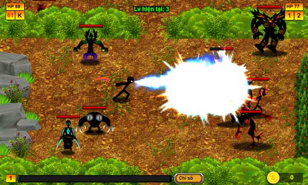 Chiến đấu để tiêu diệt những đội quân quái vật và những tên trùm Boss cực kỳ nguy hiểm