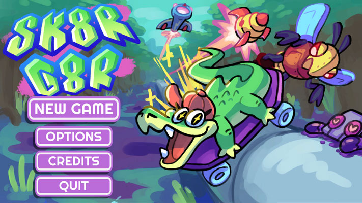 Chơi game Cá sấu trượt ván - GameVui.vn