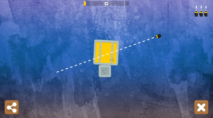 Cắt các đồ vật để chúng rơi và biến mất khỏi màn hình để vượt qua màn chơi.