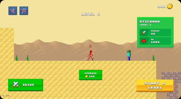 Chơi game Stickman vs Zombie 2 - GameVui